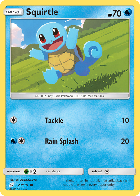 Squirtle 23/181 Common | Team Up | Pokemon Card