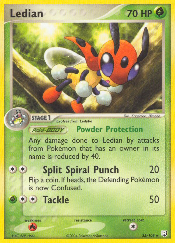 Ledian 23/109 Rare | Team Rocket Returns | Pokemon Card