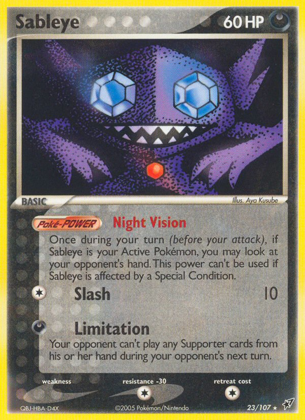 Sableye 23/107 Rare | Deoxys | Pokemon Card