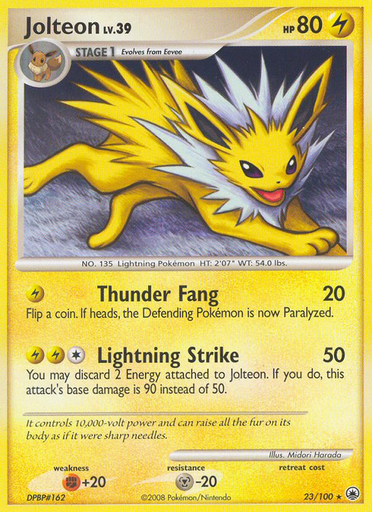 Jolteon 23/100 Rare | Majestic Dawn | Pokemon Card