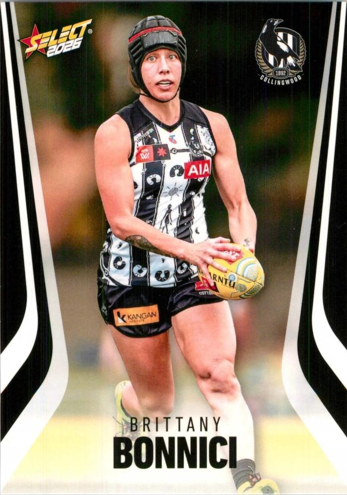 Brittany Bonnici #241 Collingwood Magpies | 2026 Select AFL Footy Stars | Trading Card
