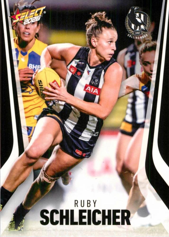 Ruby Schleicher #242 Collingwood Magpies | 2026 Select AFL Footy Stars | Trading Card