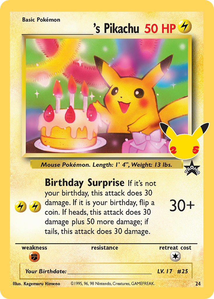 _____'s Pikachu 24/25 Classic Collection | Celebrations: Classic Collection | Pokemon Card