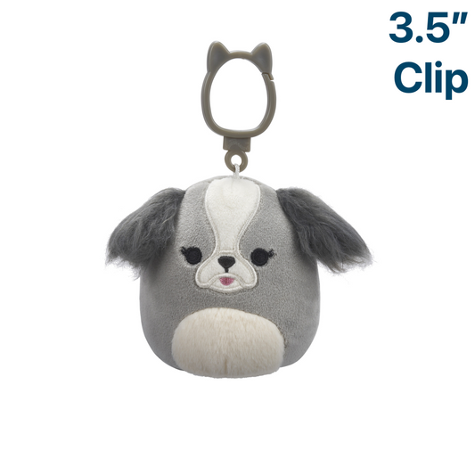 Malu the Shih Tzu Dog ~ 3.5" Clip On Squishmallow Plush
