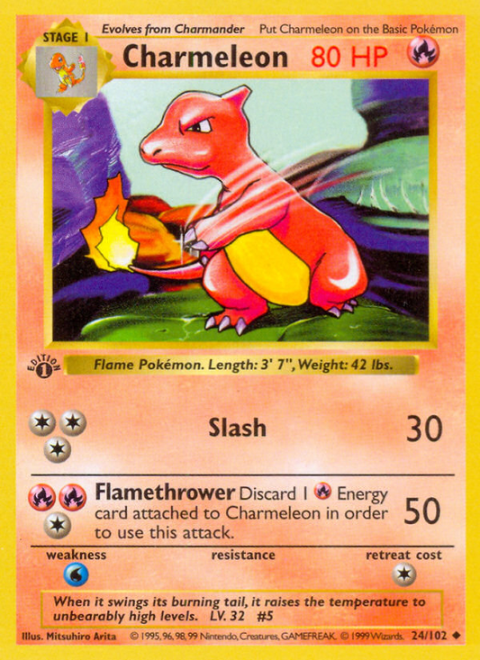 Charmeleon 24/102 Uncommon | Base | Pokemon Card