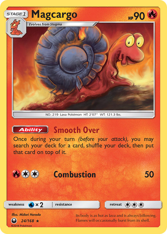 Magcargo 24/168 Rare | Celestial Storm | Pokemon Card