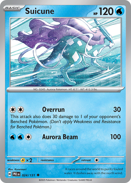 Suicune 24/131 Uncommon | Prismatic Evolutions | Pokemon Card