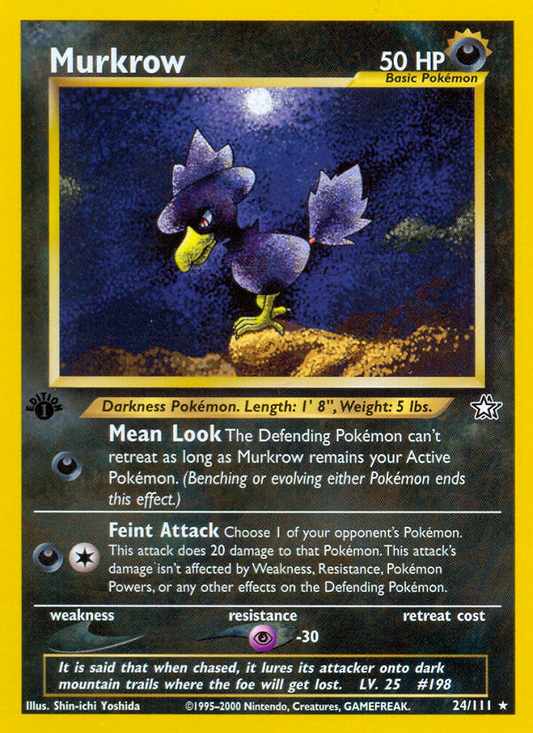 Murkrow 24/111 Rare | Neo Genesis | Pokemon Card