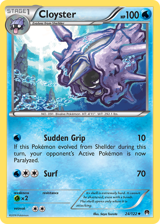 Cloyster 24/122 Uncommon | BREAKpoint | Pokemon Card