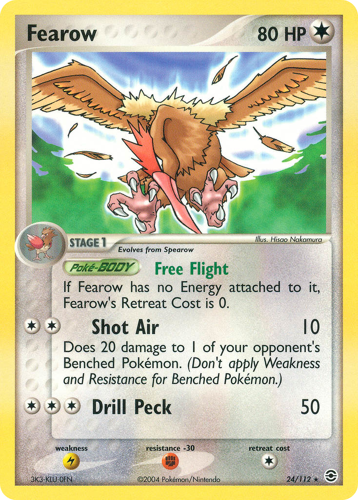 Fearow 24/112 Rare | FireRed & LeafGreen | Pokemon Card