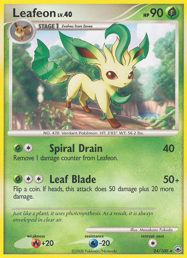 Leafeon 24/100 Rare | Majestic Dawn | Pokemon Card