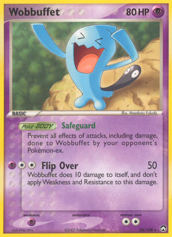 Wobbuffet 24/108 Rare | Power Keepers | Pokemon Card