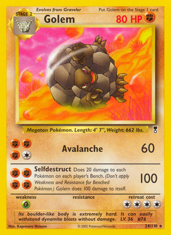 Golem 24/110 Rare | Legendary Collection | Pokemon Card