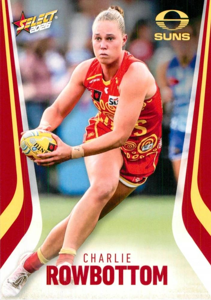 Charlie Rowbottom #252 Gold Coast Suns | 2026 Select AFL Footy Stars | Trading Card