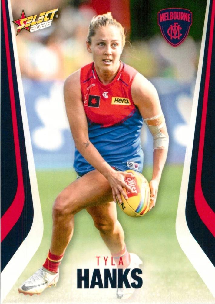Tyla Hanks #255 Melbourne Demons | 2026 Select AFL Footy Stars | Trading Card