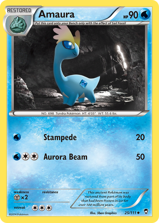 Amaura 25/111 Uncommon | Furious Fists | Pokemon Card