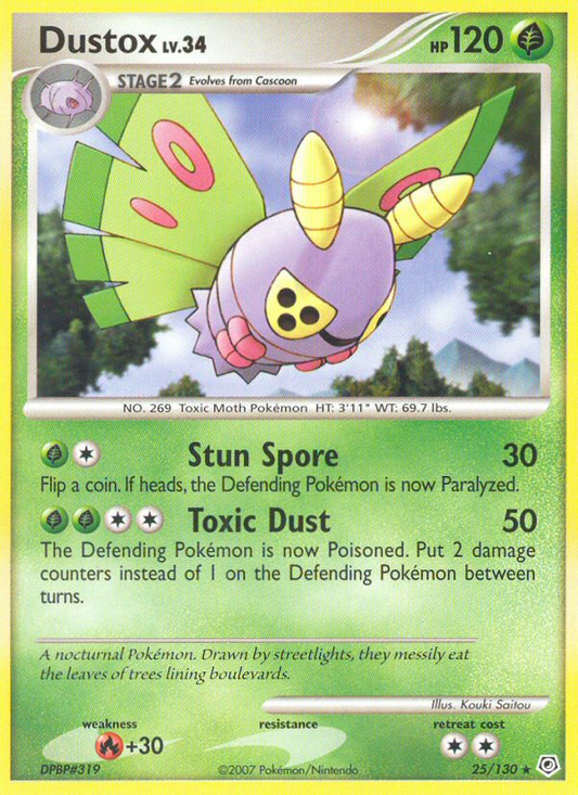 Dustox 25/130 Rare | Diamond & Pearl | Pokemon Card