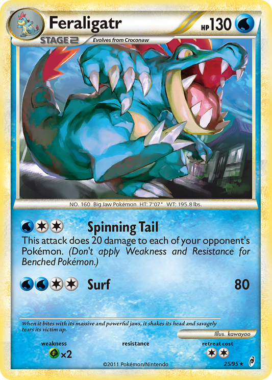 Feraligatr 25/95 Rare | Call of Legends | Pokemon Card