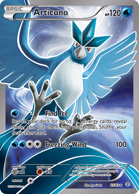 Articuno 25/83 Rare Holo | Generations | Pokemon Card