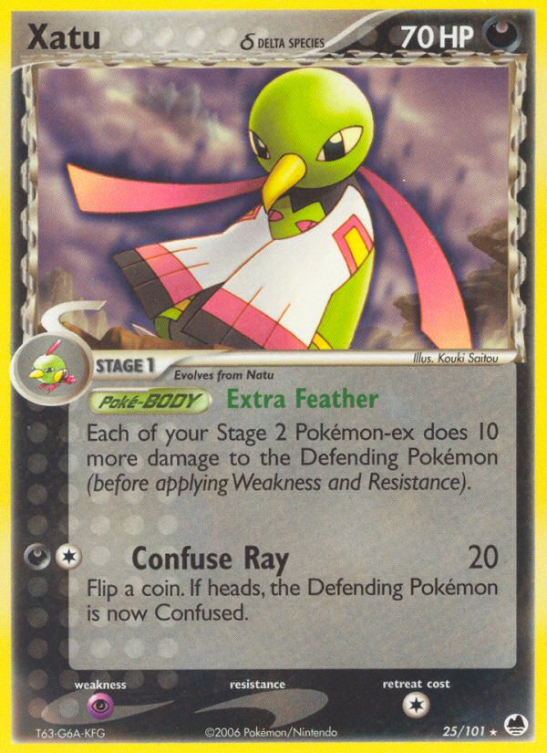 Xatu δ 25/101 Rare | Dragon Frontiers | Pokemon Card