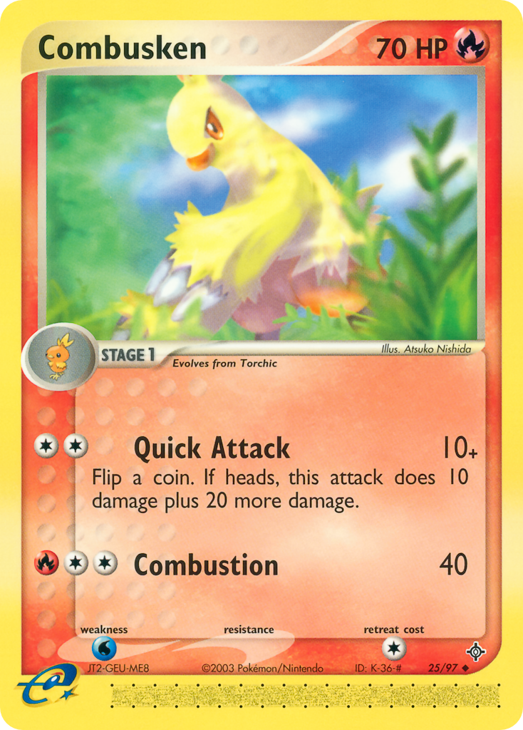 Combusken 25/97 Uncommon | Dragon | Pokemon Card