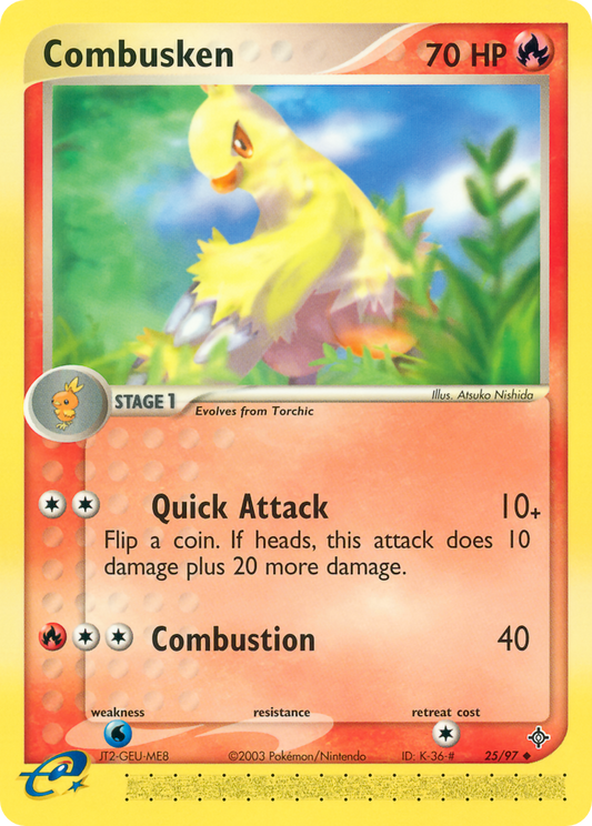 Combusken 25/97 Uncommon | Dragon | Pokemon Card