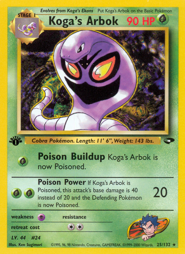 Koga's Arbok 25/132 Rare | Gym Challenge | Pokemon Card
