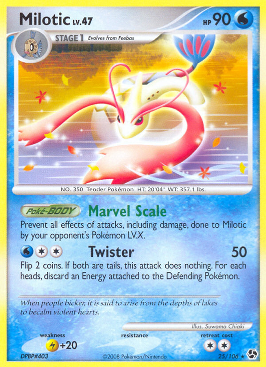 Milotic 25/106 Rare | Great Encounters | Pokemon Card