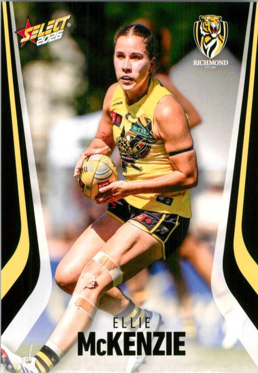 Ellie Mckenzie #262 Richmond Tigers | 2026 Select AFL Footy Stars | Trading Card