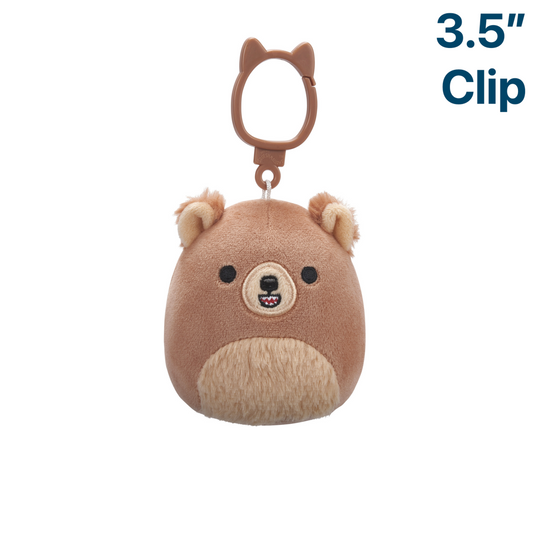 Stokely the Kodiak Bear ~ 3.5" Clip On Squishmallow Plush