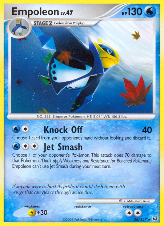Empoleon 26/127 Rare | Platinum | Pokemon Card
