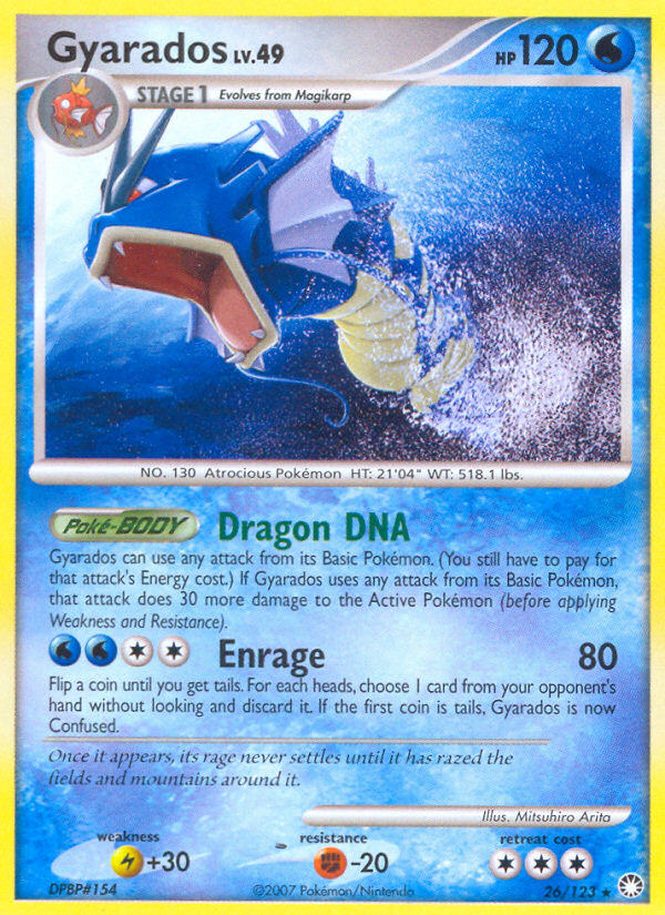 Gyarados 26/123 Rare | Mysterious Treasures | Pokemon Card