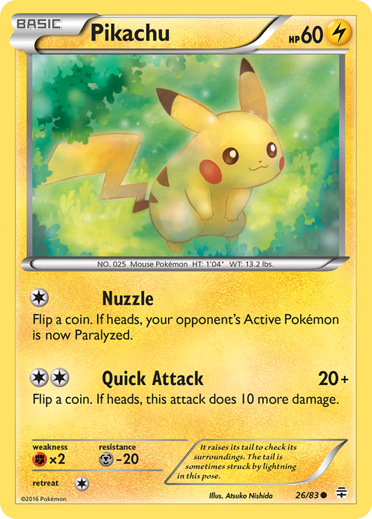 Pikachu 26/83 Common | Generations | Pokemon Card