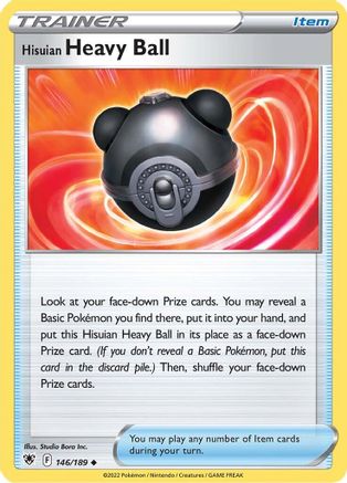 Hisuian Heavy Ball 146/189 Reverse Holo | Astral Radiance | Pokemon Card