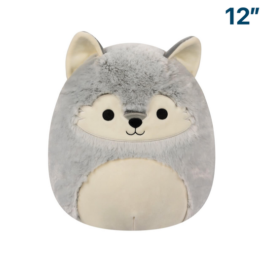 Grey Wolf ~ 12" FuzzAMallows Squad Squishmallow Plush ~ PRE-ORDER ~ Limit ONE Per Customer