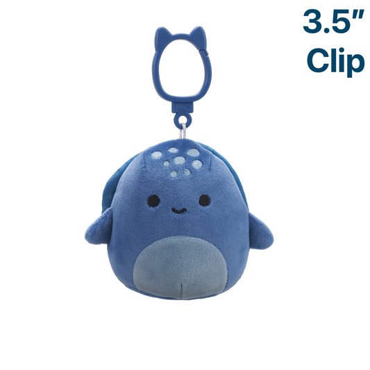 Truman the Leatherback Turtle ~ 3.5" Clip On Squishmallow Plush