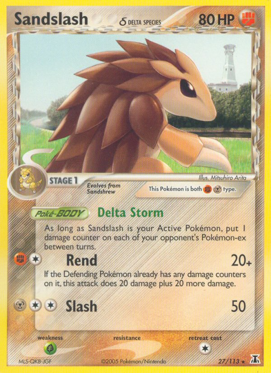 Sandslash δ 27/113 Rare | Delta Species | Pokemon Card