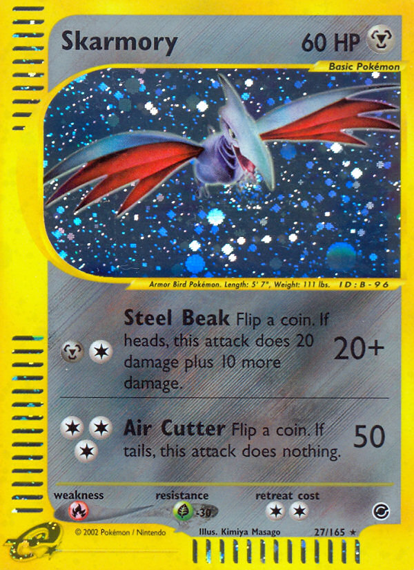 Skarmory 27/165 Rare Holo | Expedition Base Set | Pokemon Card