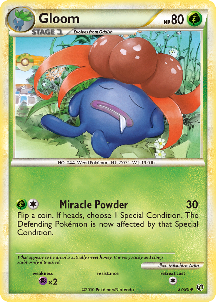 Gloom 27/90 Uncommon | HS—Undaunted | Pokemon Card