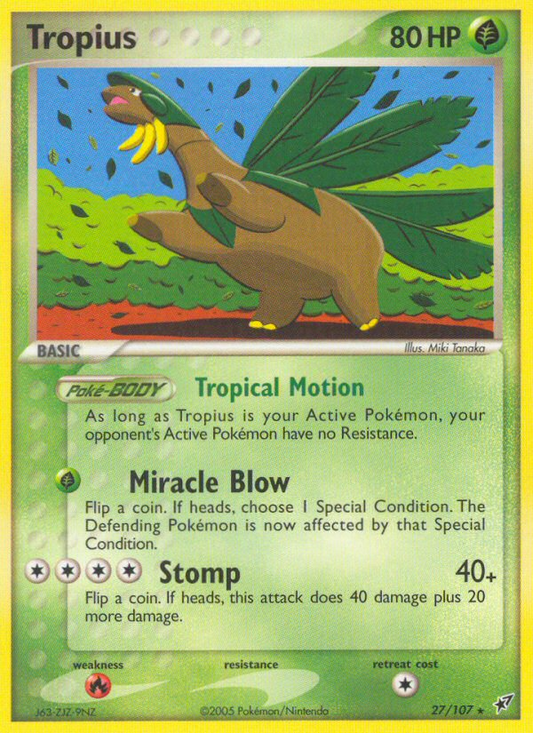 Tropius 27/107 Rare | Deoxys | Pokemon Card