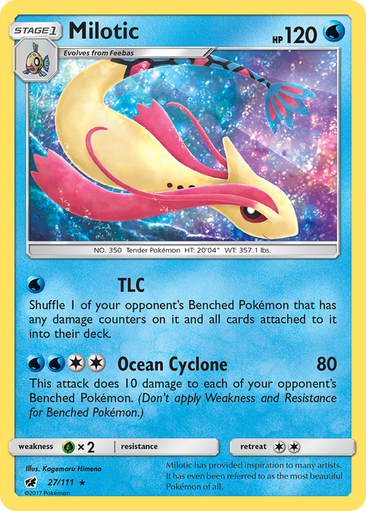 Milotic 27/111 Rare Holo | Crimson Invasion | Pokemon Card
