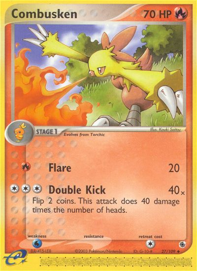 Combusken 27/109 Uncommon | Ruby & Sapphire | Pokemon Card