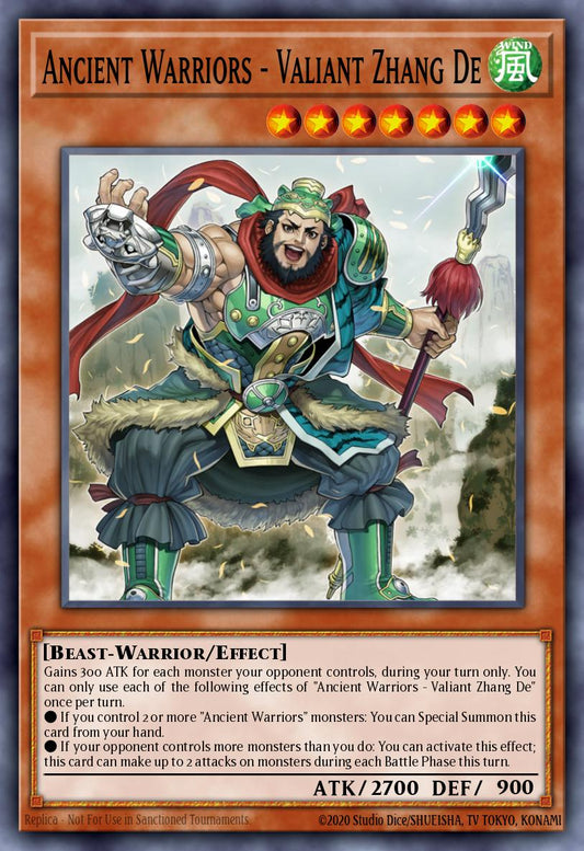 Ancient Warriors  Valiant Zhang De - IGAS-EN013 Rare | Yu-Gi-Oh! Card