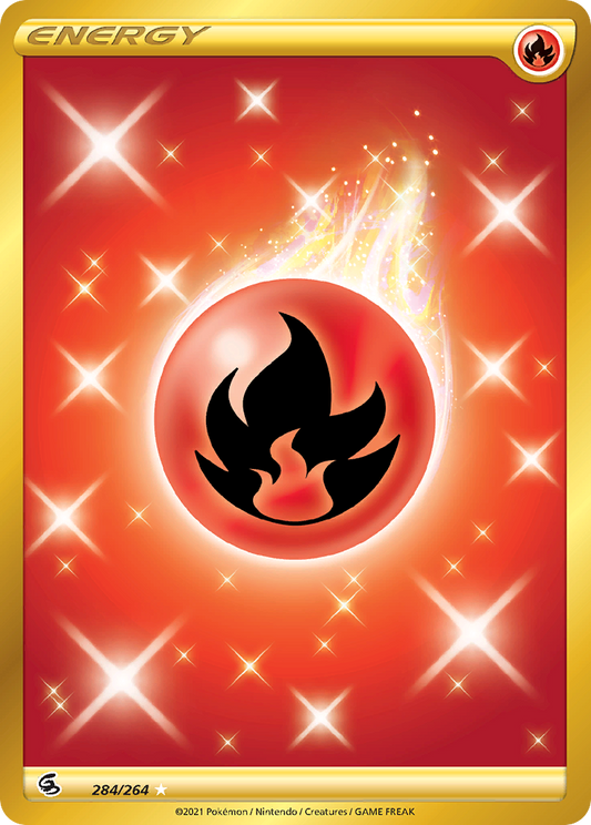 Fire Energy 284/264 Rare Secret | Fusion Strike | Pokemon Card