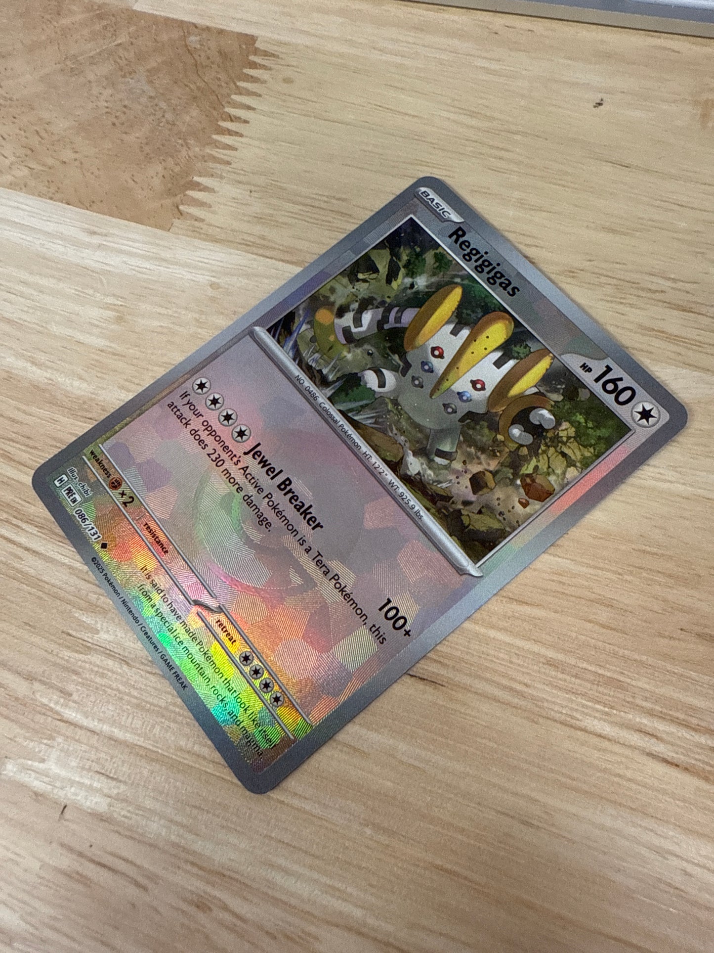 Regigigas 86/131 Pokeball Holo | Prismatic Evolutions | Pokemon Card