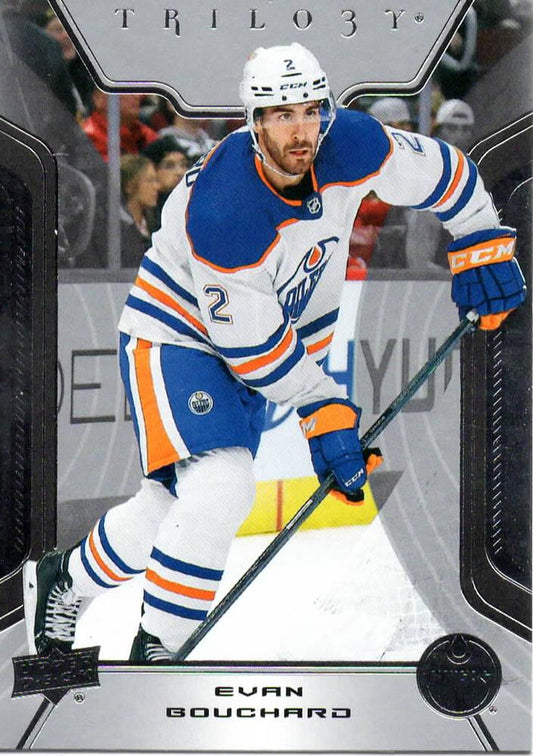 Evan Bouchard #28 Edmonton Oilers | 2023-24 Upper Deck Trilogy | NHL Trading Card