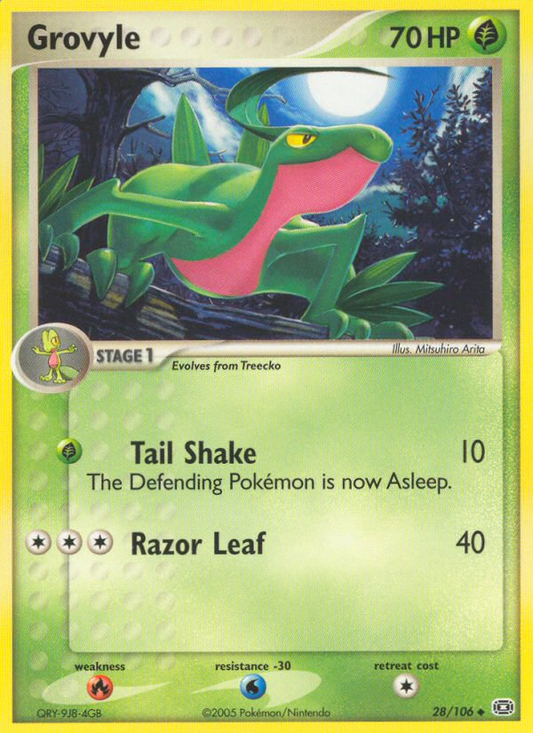 Grovyle 28/106 Uncommon | Emerald | Pokemon Card