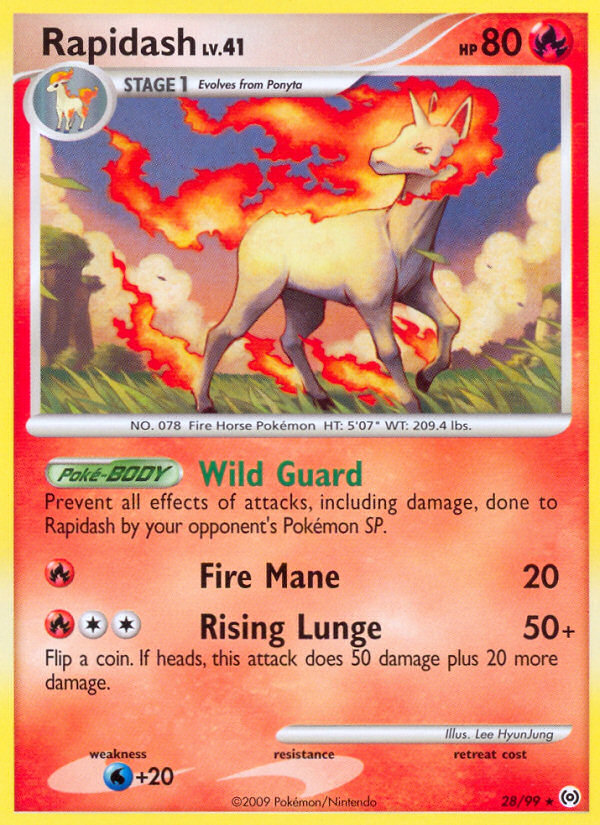 Rapidash 28/99 Rare | Arceus | Pokemon Card