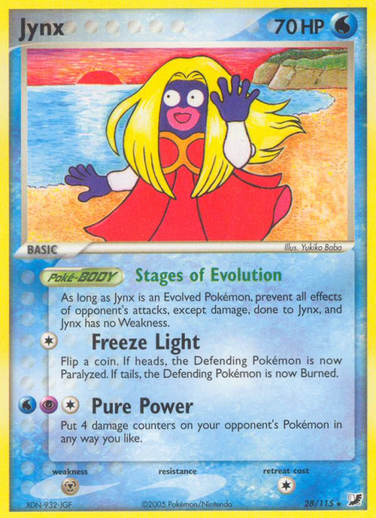 Jynx 28/115 Rare | Unseen Forces | Pokemon Card