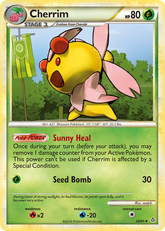 Cherrim 28/95 Uncommon | HS—Unleashed | Pokemon Card